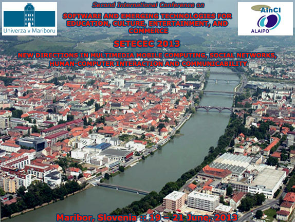 Second International Conference on SETECEC 2013 :: Maribor -  Slovenia